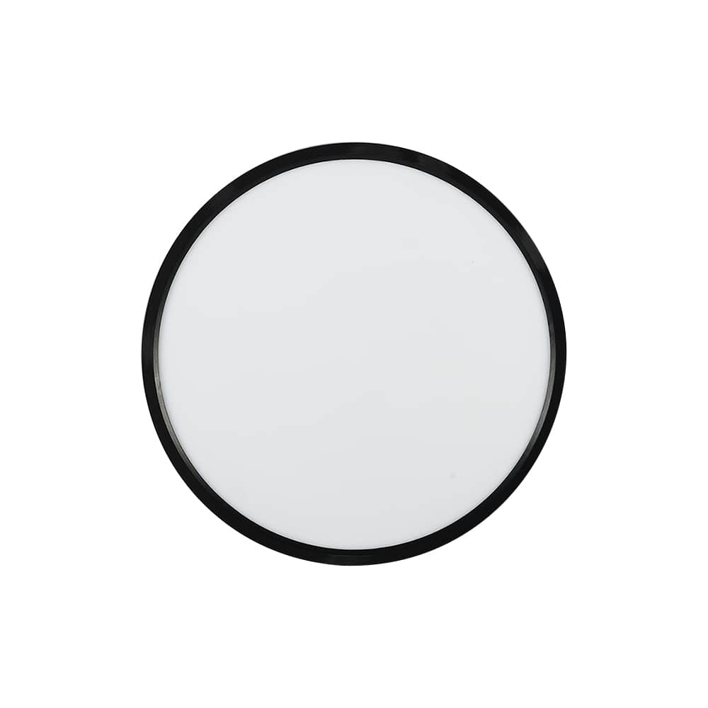 Plafonnier DEL ultramince noir 7 po VERTUO