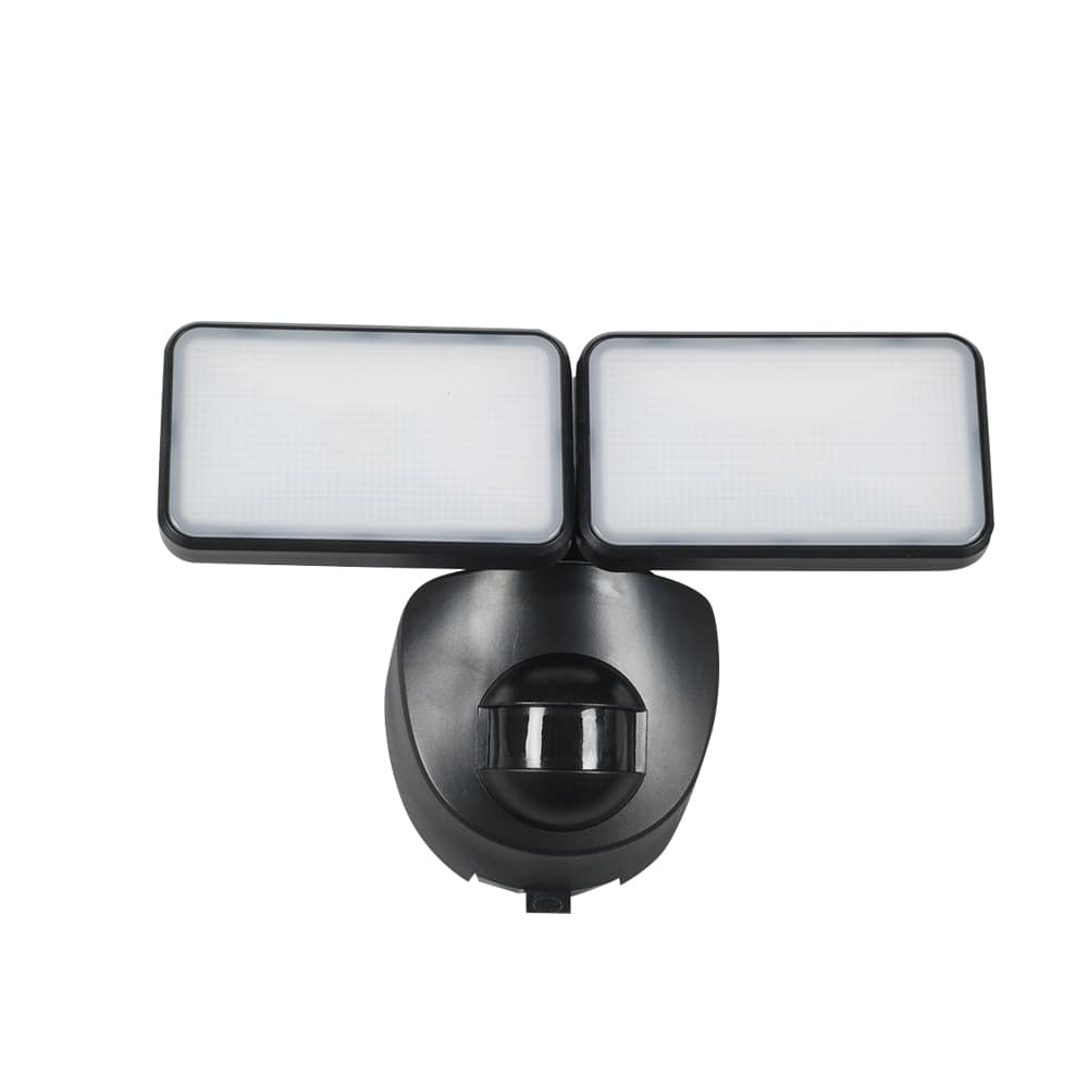 Projecteur DEL à piles avec détecteur de mouvement noir