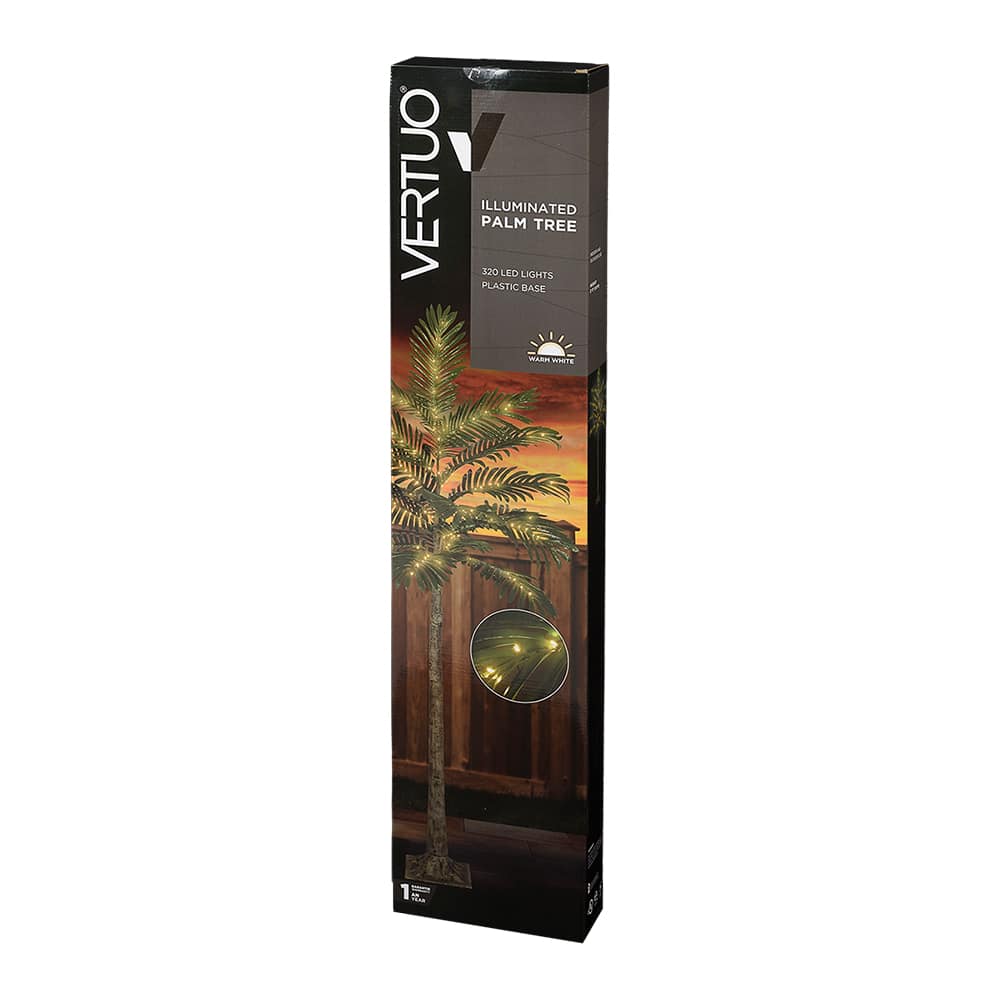VERTUO Illuminated Palm Tree 320 LED Lights 5 ft. 11 in.