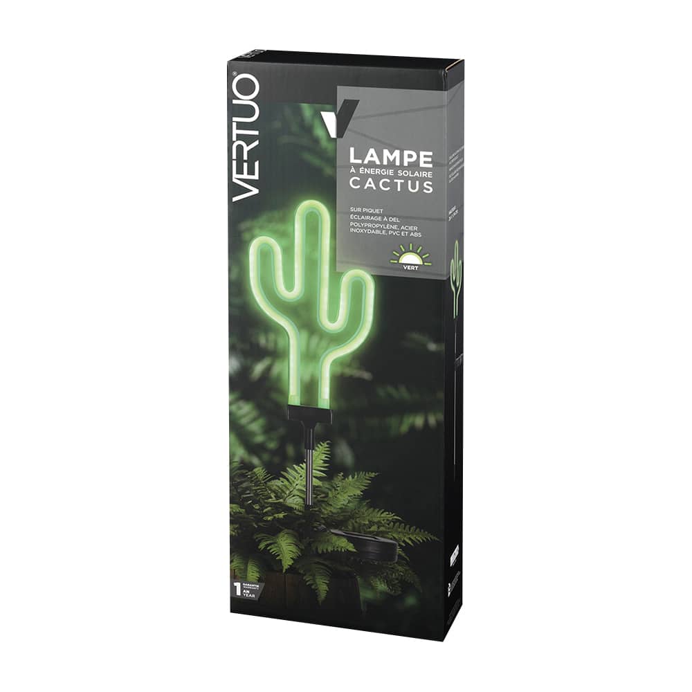 Lampe à énergie solaire Cactus VERTUO