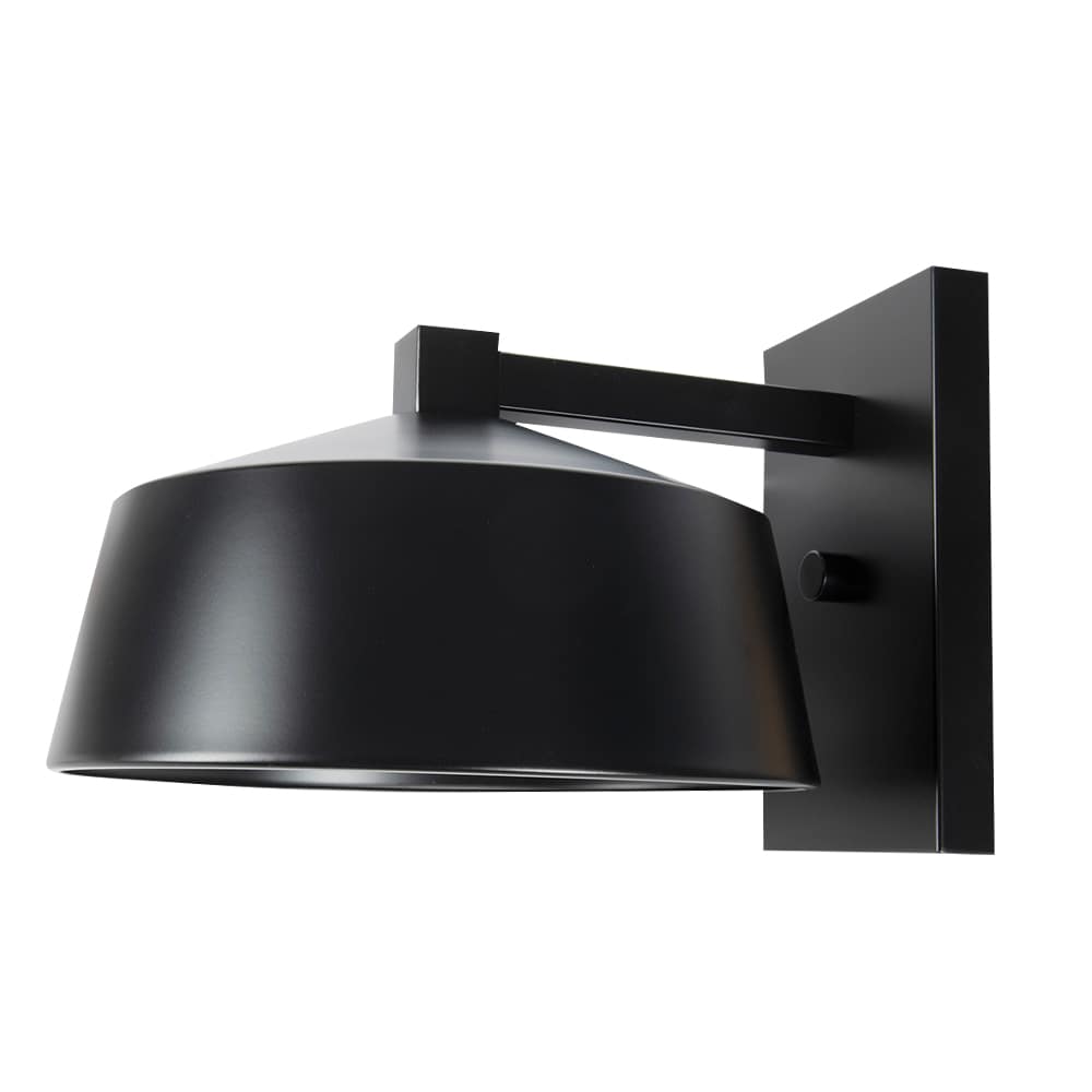 Applique murale d'extérieur Loka noire 1 lumière