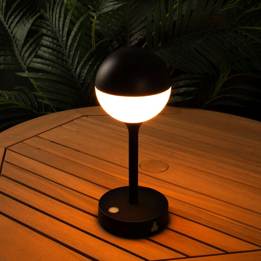 VERTUO Batteries Table Lamp Franko Black & White