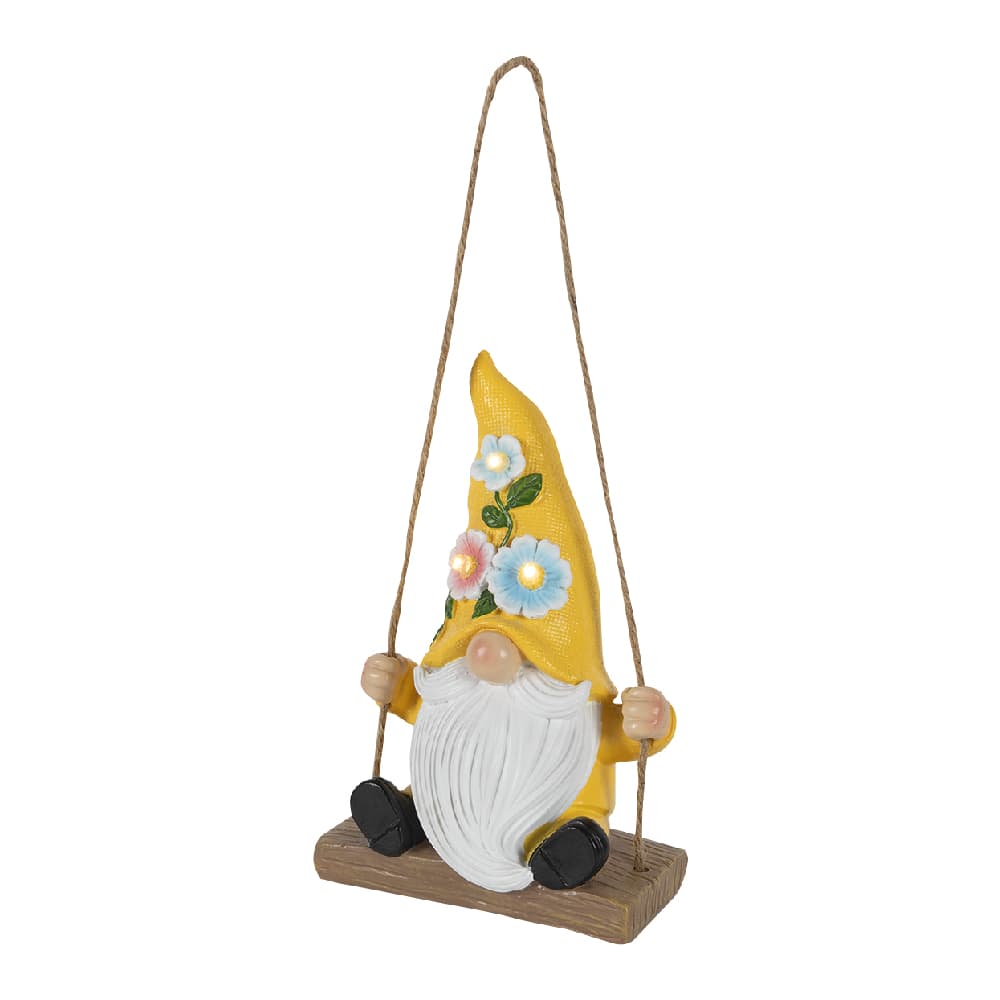 VERTUO Gnome on Swing Solar Energy Light