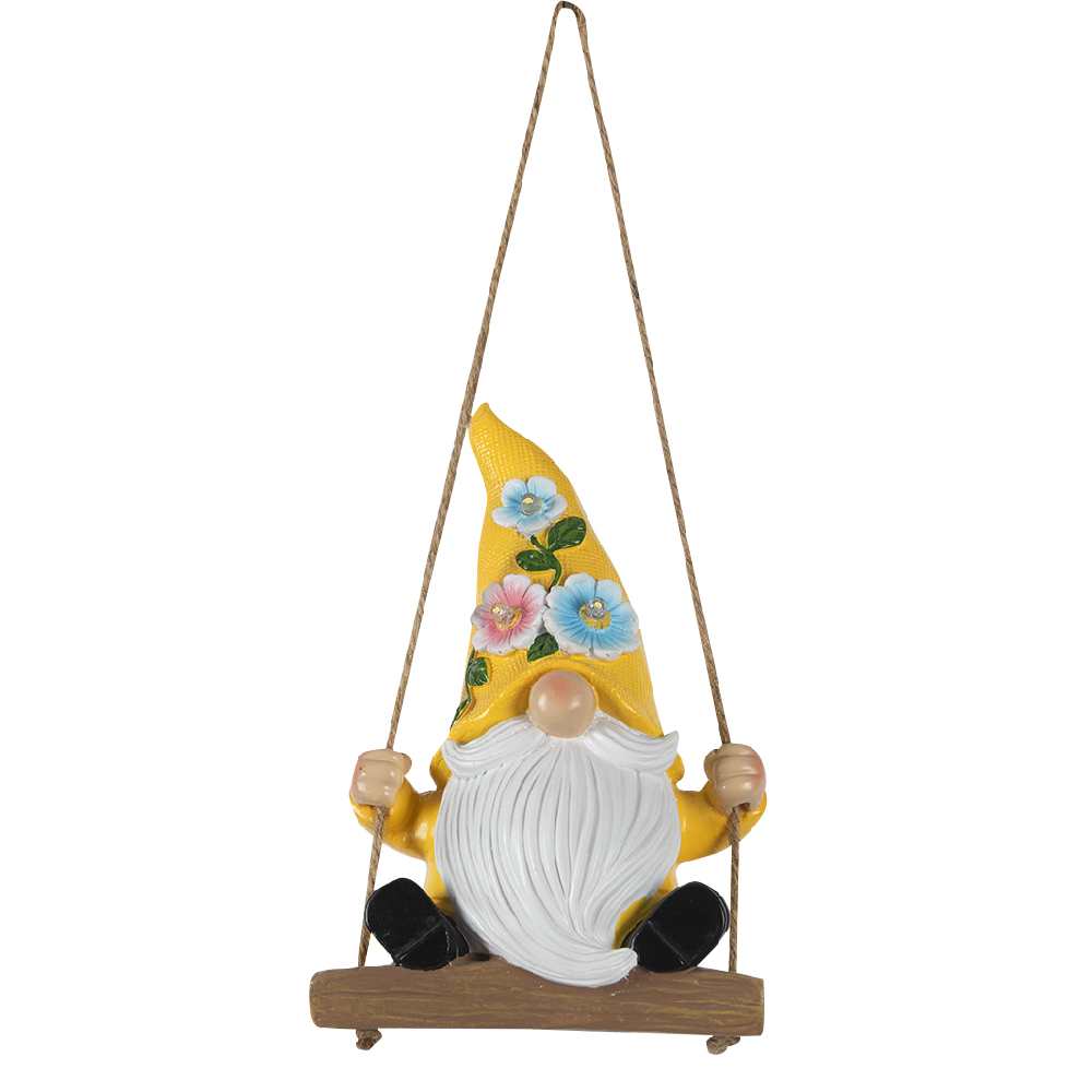 VERTUO Gnome on Swing Solar Energy Light