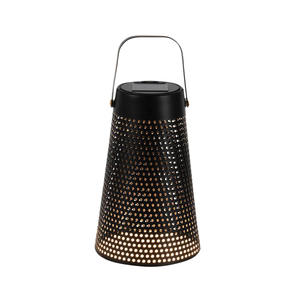 Lampe de table à énergie solaire Treillis noir VERTUO