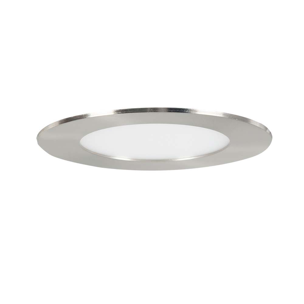 Encastré DEL ultramince chrome brossé 4&nbsp;po VERTUO