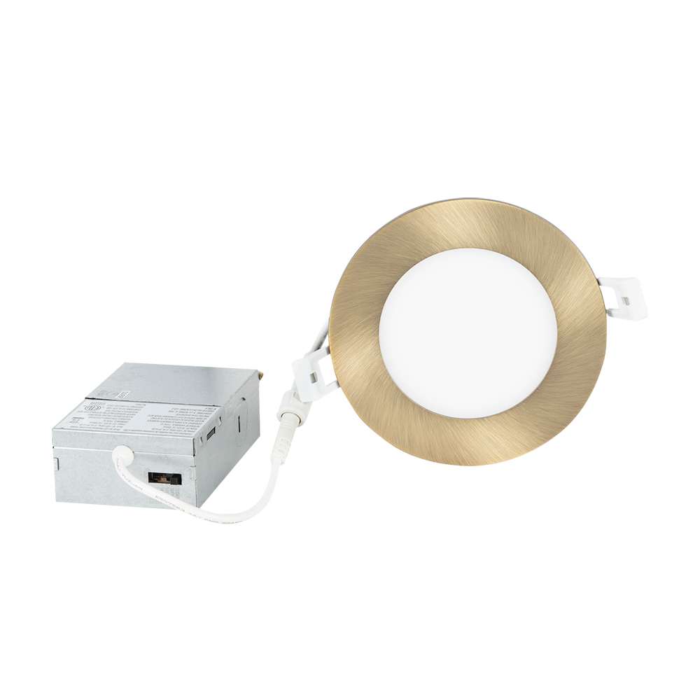 Encastré DEL ultramince laiton antique 4&nbsp;po VERTUO