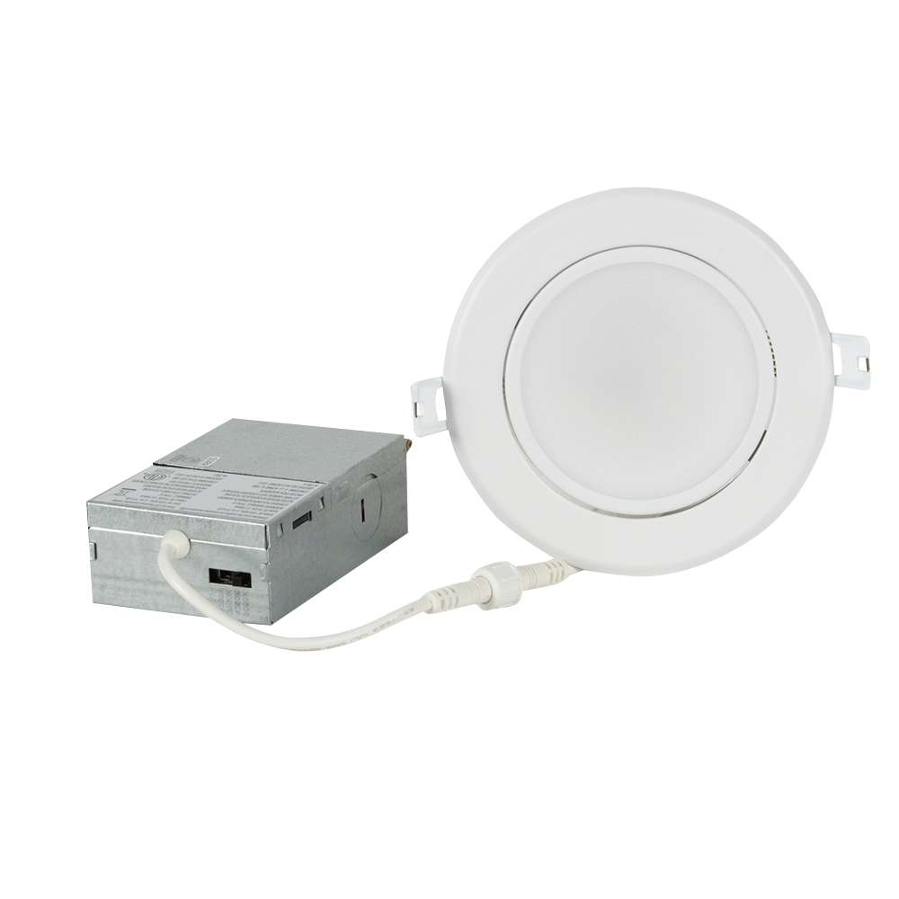 Encastré DEL ultramince orientable blanc 4&nbsp;po VERTUO