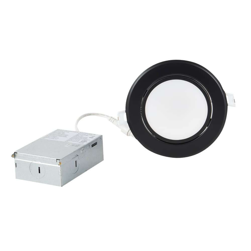 Encastré DEL ultramince orientable noir 4 po VERTUO