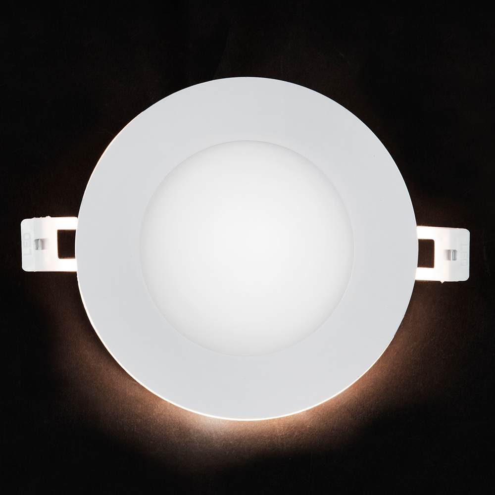 Encastré DEL ultramince avec veilleuse blanc 4 po VERTUO