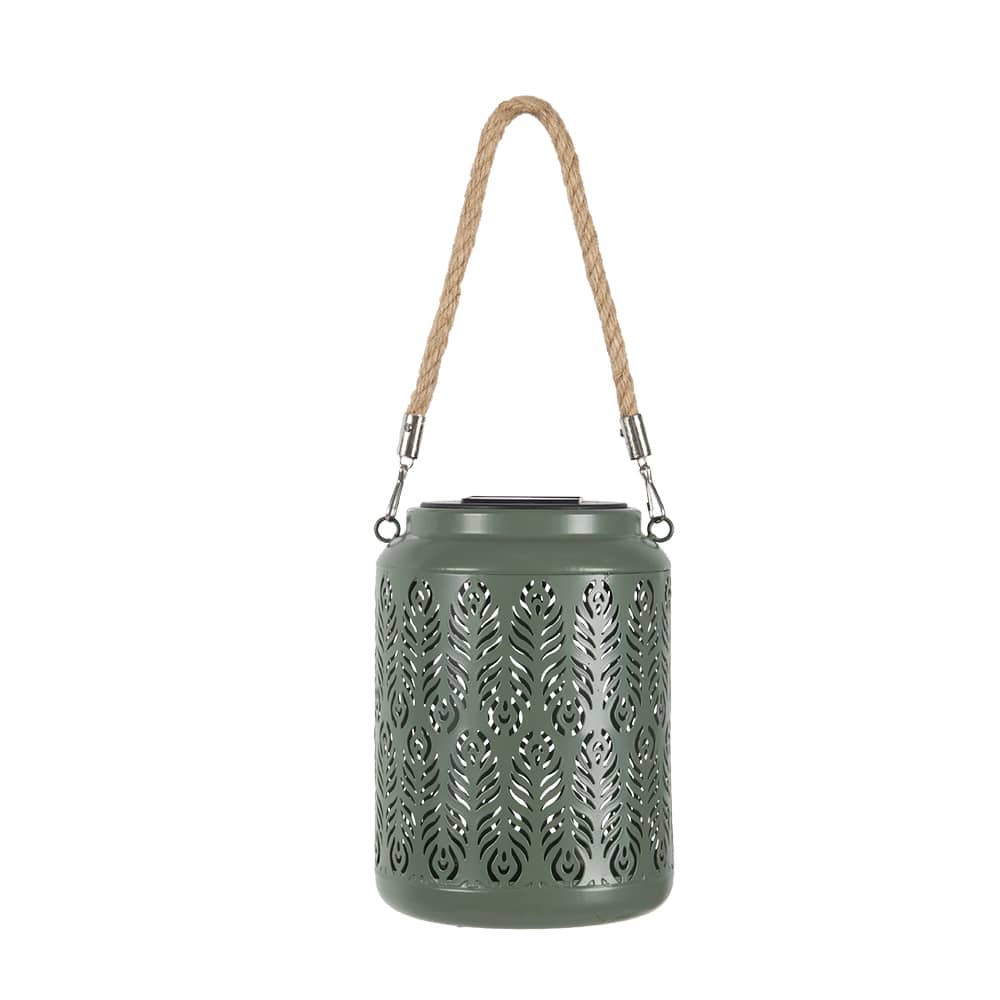 VERTUO Green Peacock Solar Energy Lantern