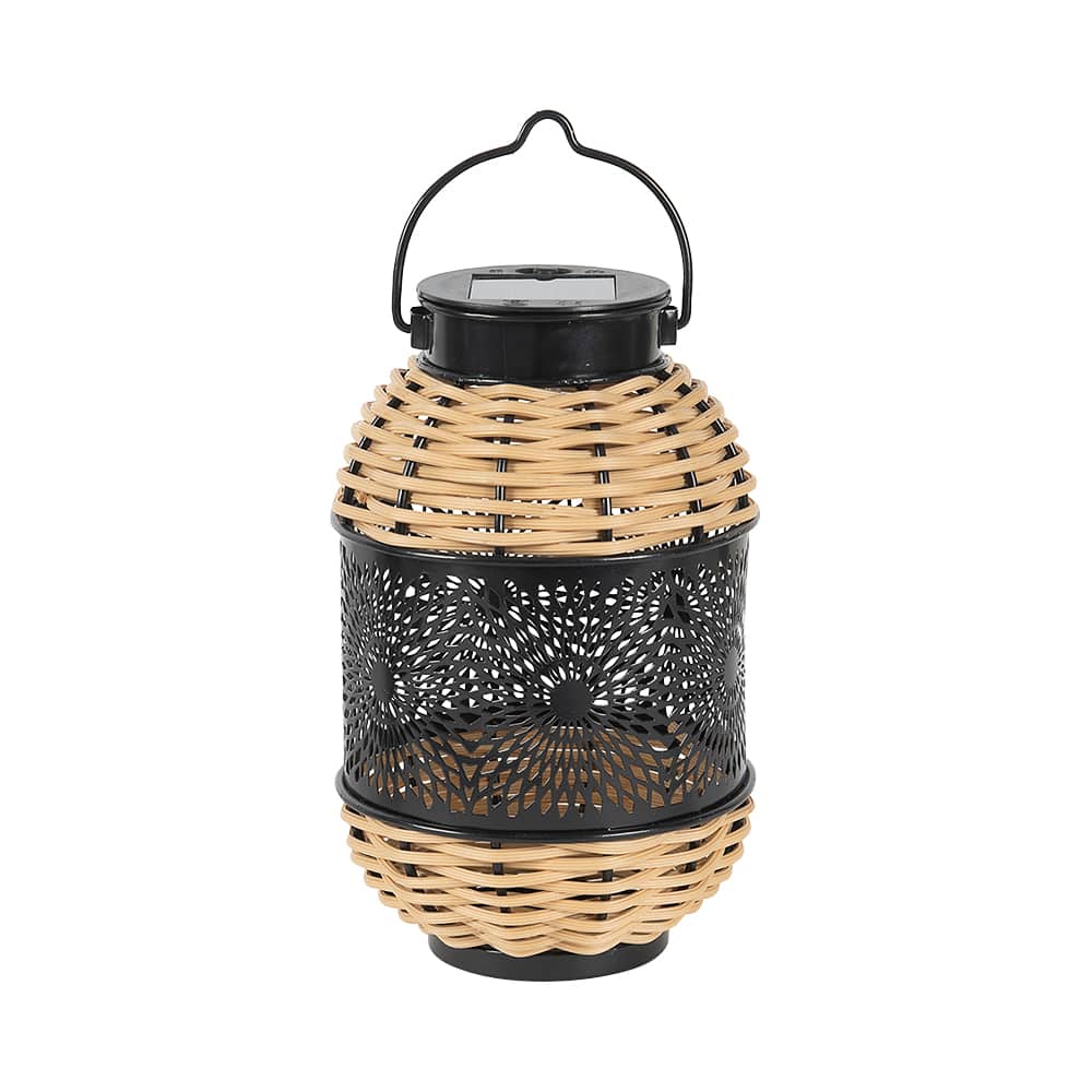 VERTUO Solar Lantern Black and Natural