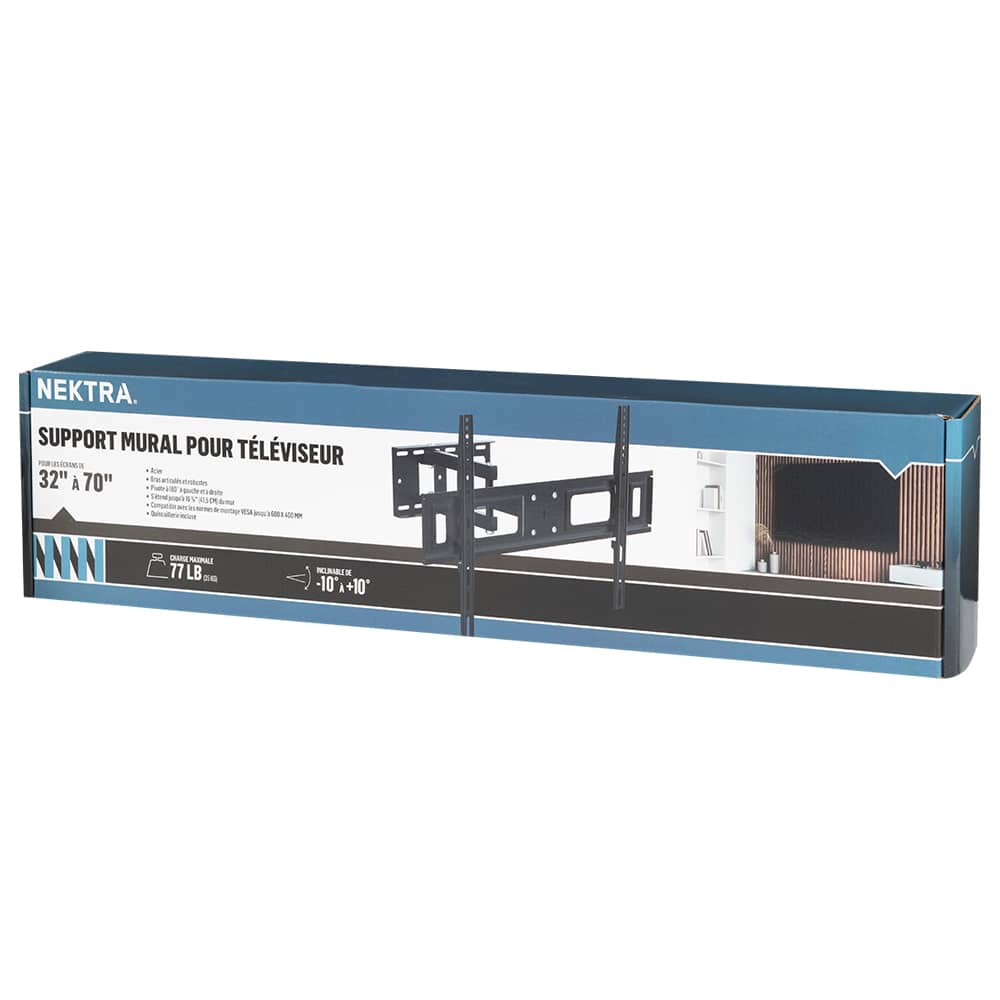 Support mural pivotant pour téléviseur de 32 po à 70 po NEKTRA
