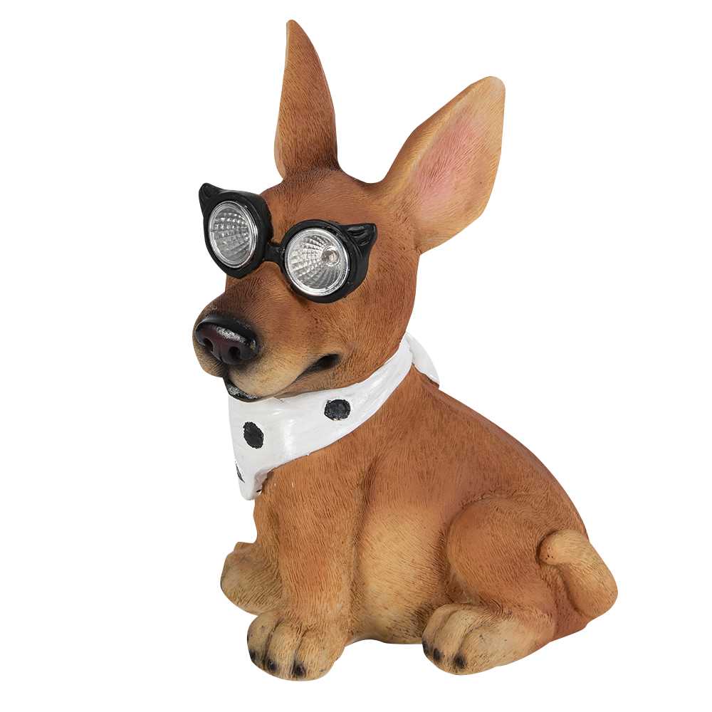 VERTUO Dog with Scarf Solar Energy Light