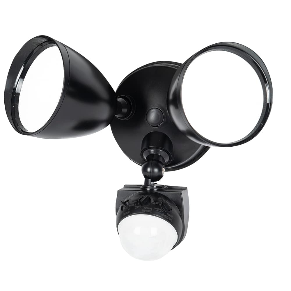 LED Spotlight with Motion Sensor Black