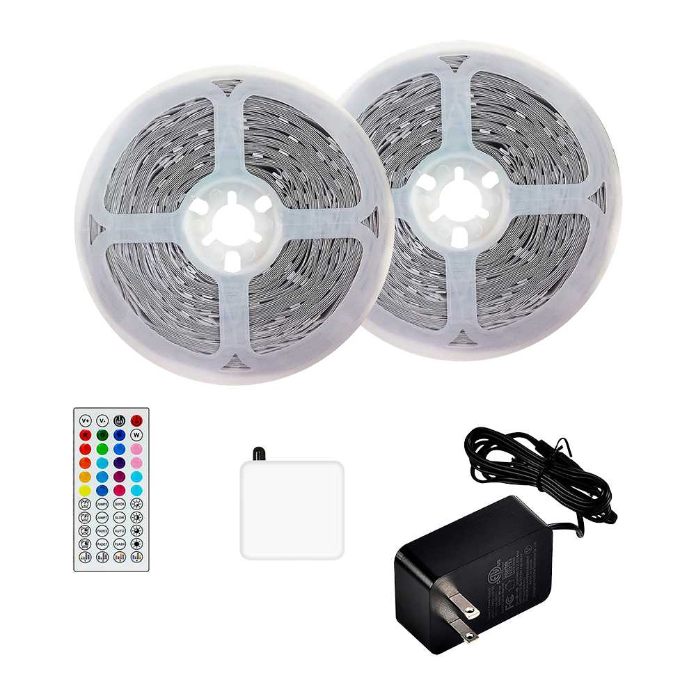VERTUO BlueTooth Multicoloured LED Light Strip 32 ft Pkg/2