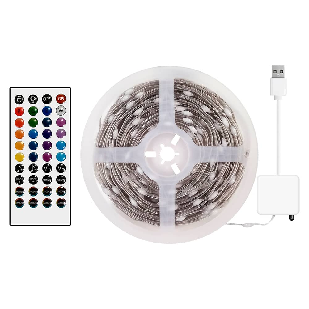VERTUO BlueTooth Multicoloured LED Light Strip 49 ft