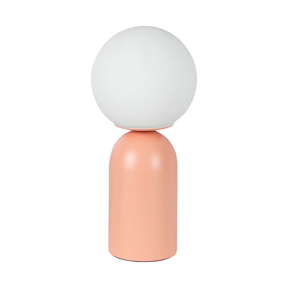 Lampe de table Globe corail VERTUO