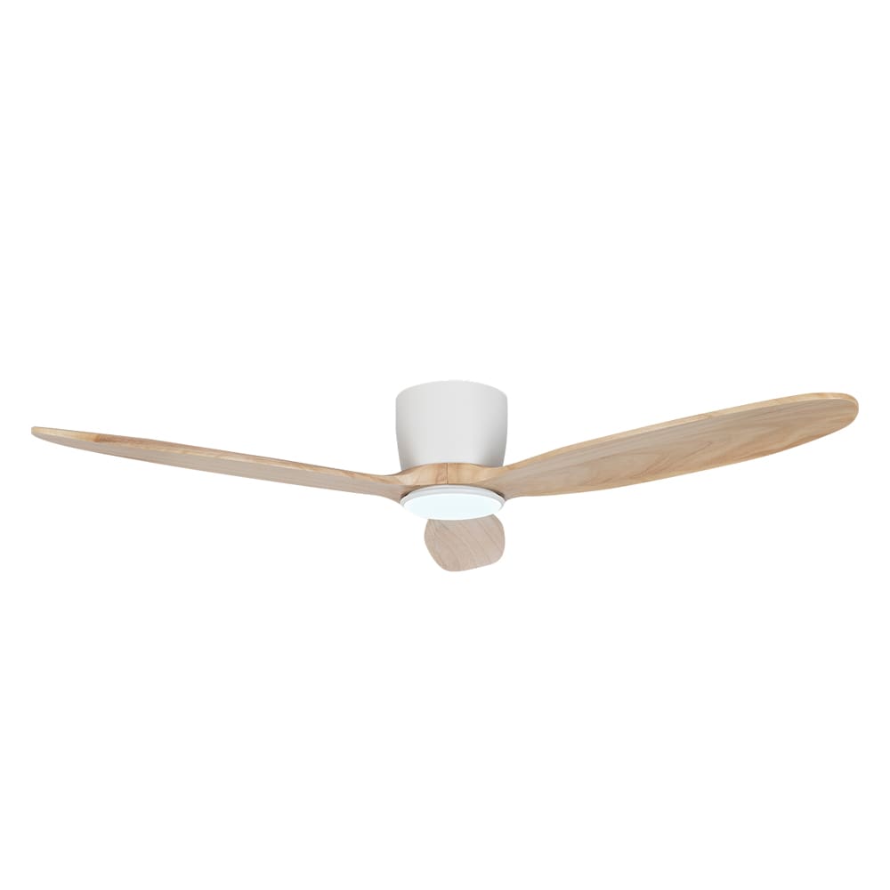 Ventilateur de plafond Orchid naturel et blanc 52&nbsp;po VERTUO