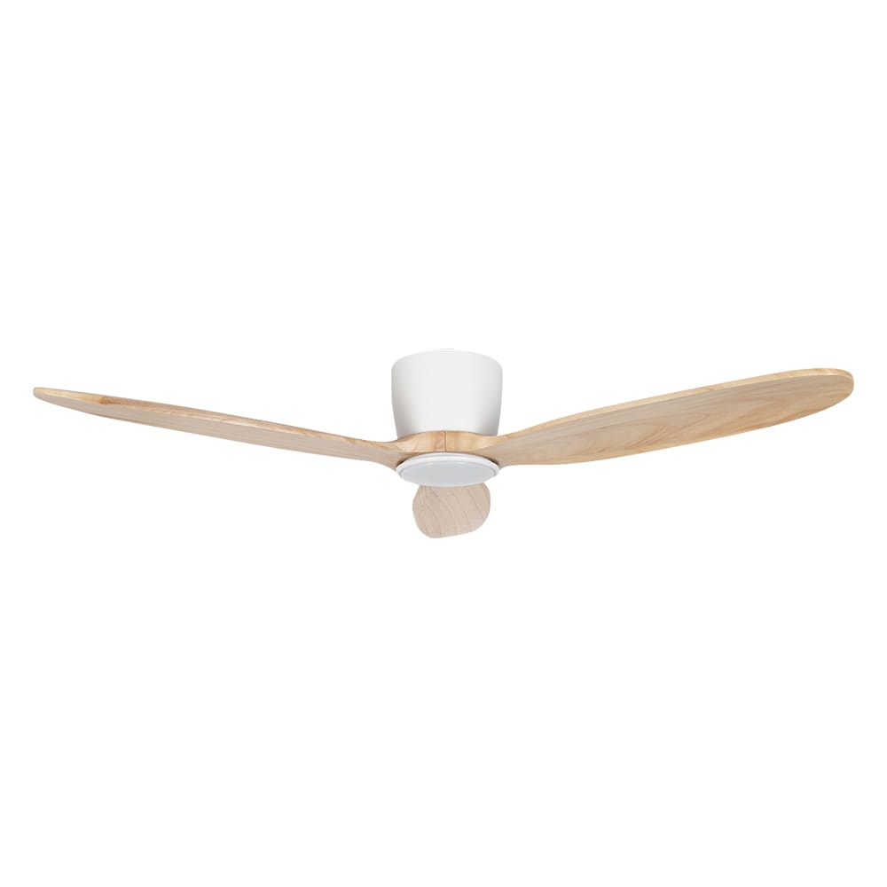 Ventilateur de plafond Orchid naturel et blanc 52&nbsp;po VERTUO
