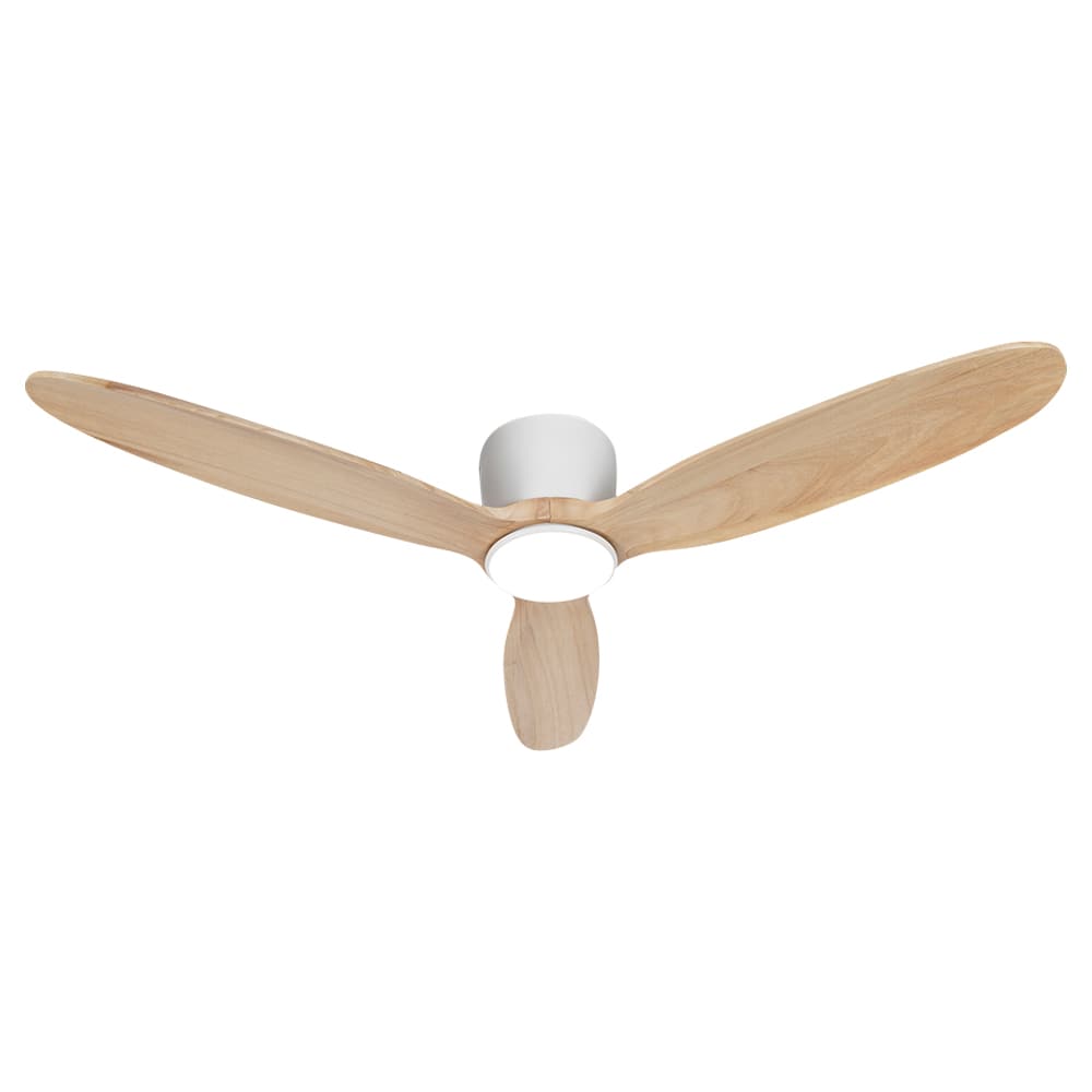 Ventilateur de plafond Orchid naturel et blanc 52&nbsp;po VERTUO