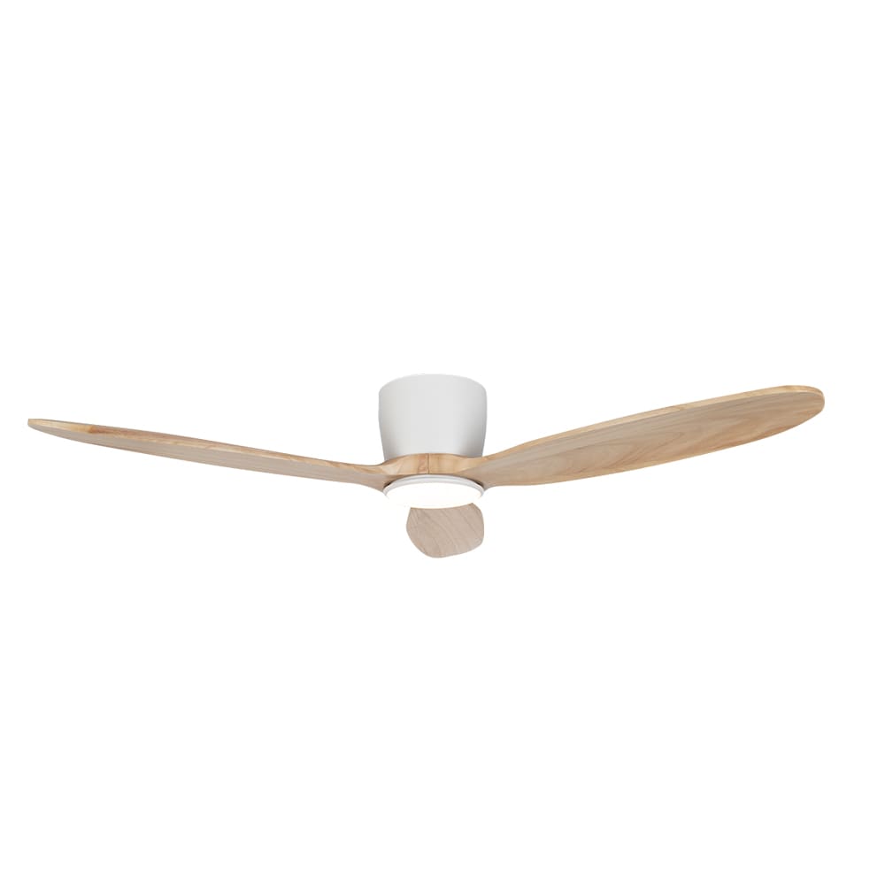 Ventilateur de plafond Orchid naturel et blanc 52&nbsp;po VERTUO