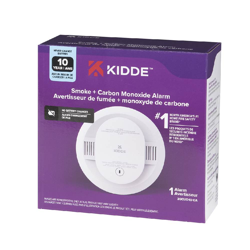 Avertisseur de fumée et de monoxyde de carbone avec pile au lithium 10 ans KIDDE