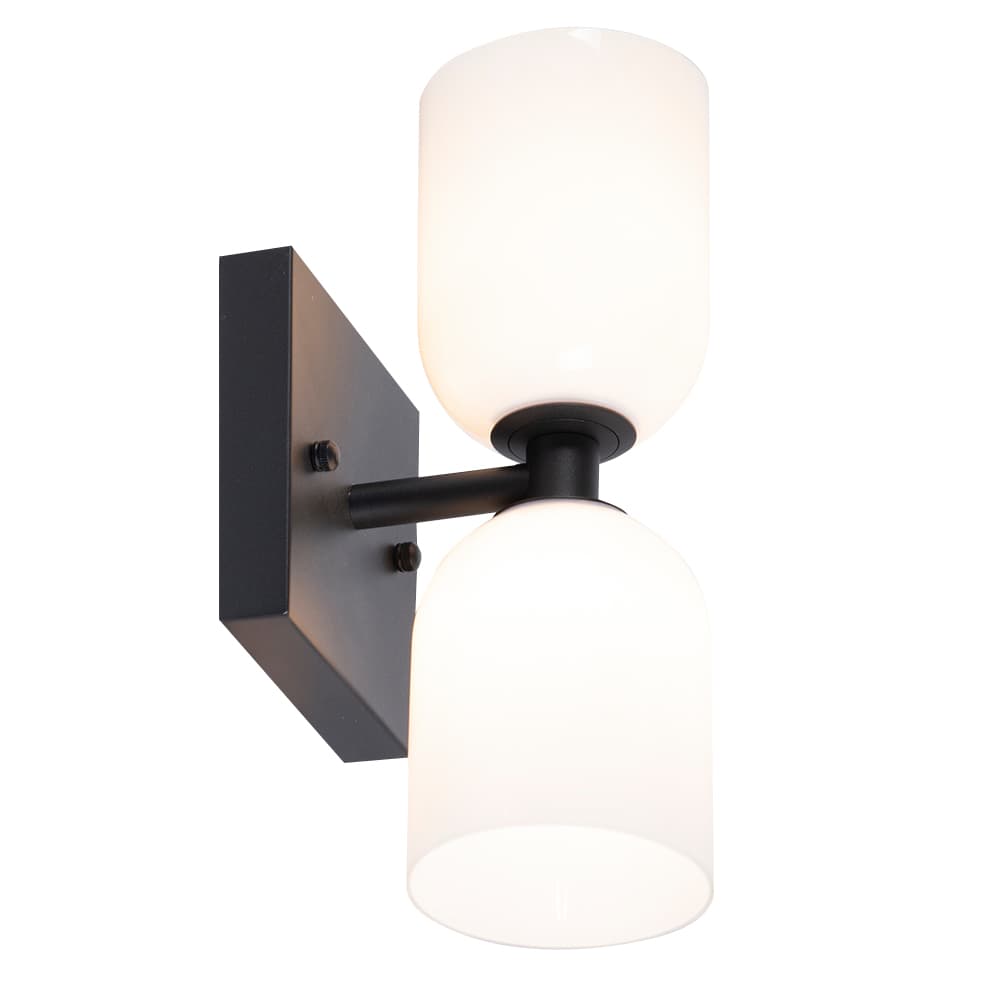 Applique murale Ingvar 2 lumières noir VERTUO