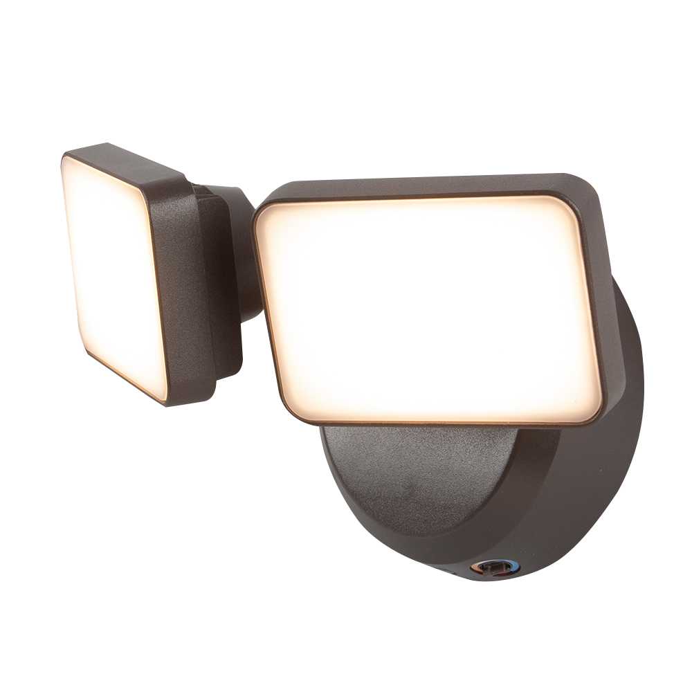 Projecteur DEL à détecteur d'obscurité Dusk-to-Dawn Bronze
