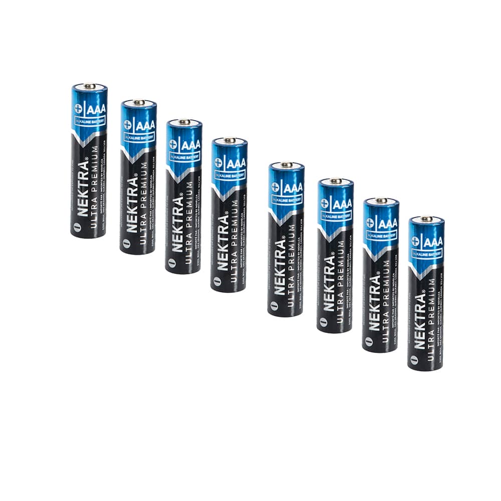 Piles alcalines Ultra Premium AA Pqt/8 NEKTRA