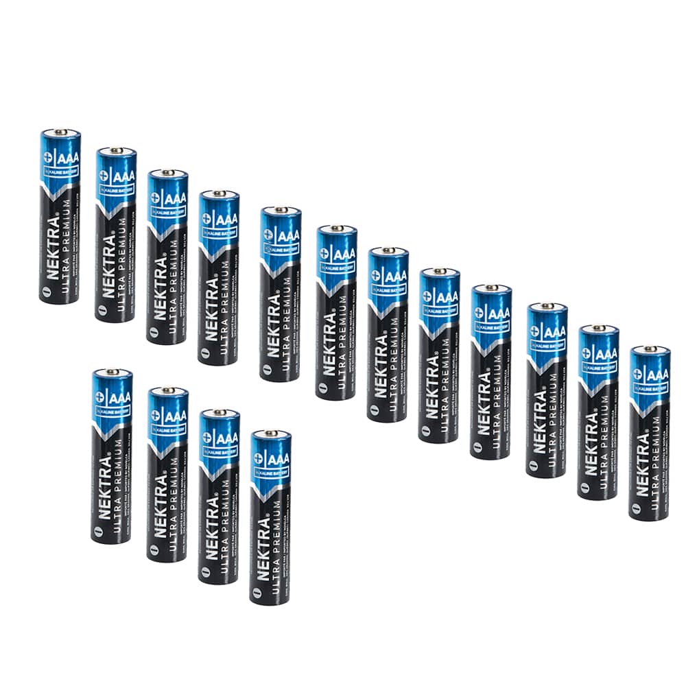 Piles alcalines Ultra Premium AA Pqt/16 NEKTRA