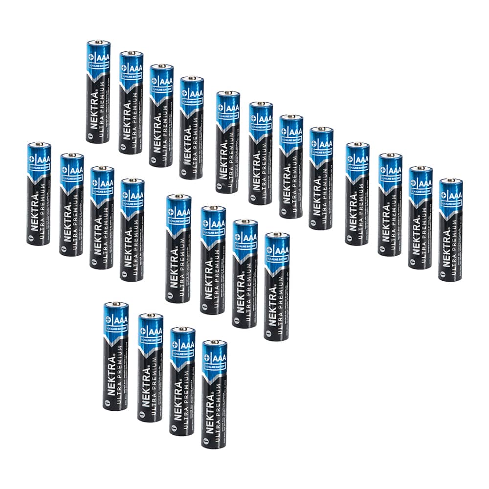 Piles alcalines Ultra Premium AAA Pqt/24 NEKTRA