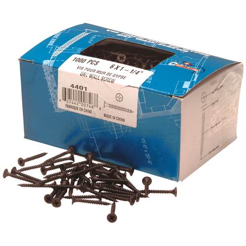 1 1/4 in. n° 6 Drywall Screws Pkg/1000