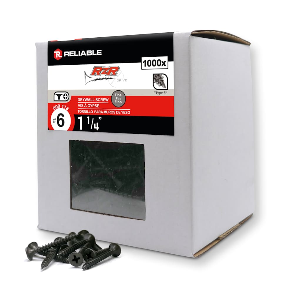 Vis à gypse 1&nbsp;1/4&nbsp;po n° 6 Pqt/1&nbsp;000