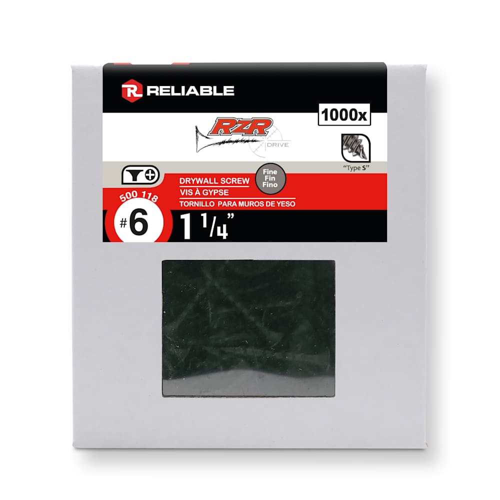 1&nbsp;1/4&nbsp;in. n° 6 Drywall Screws Pkg/1000