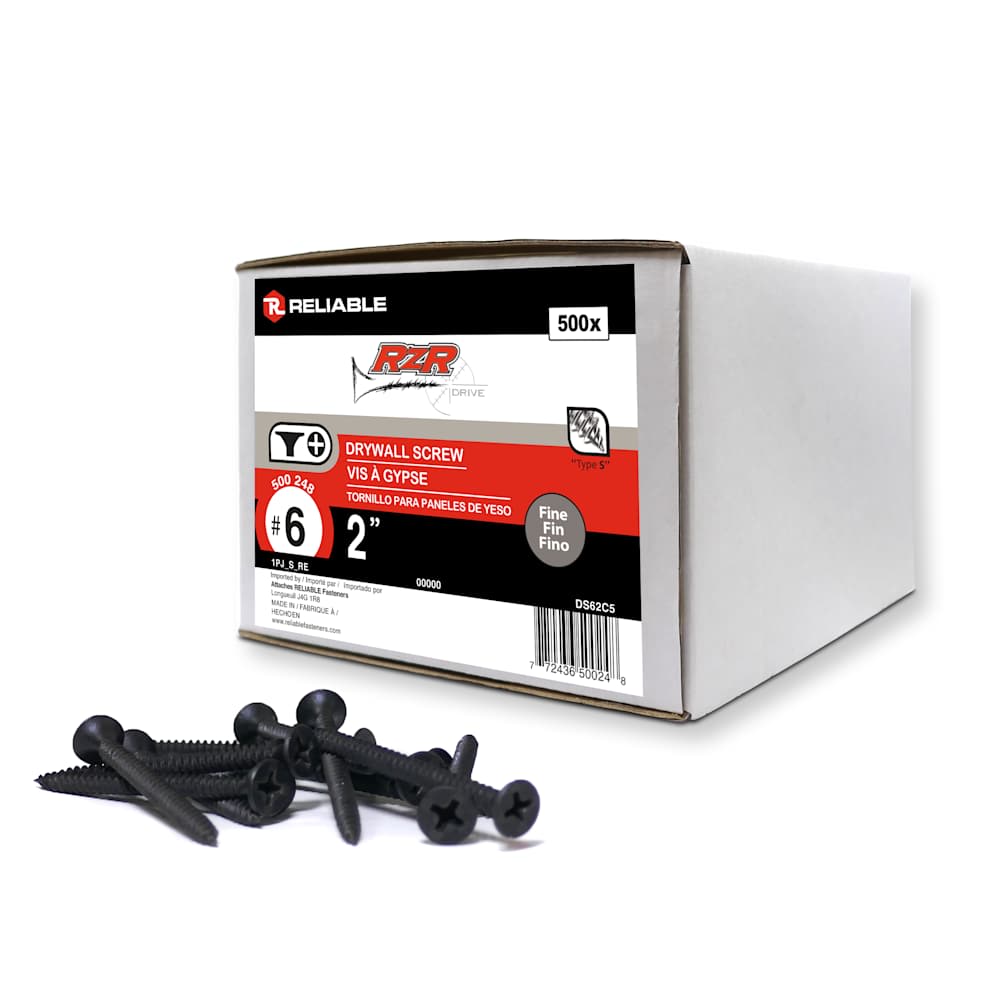 2 in. n° 6 Drywall Screws Pkg/500