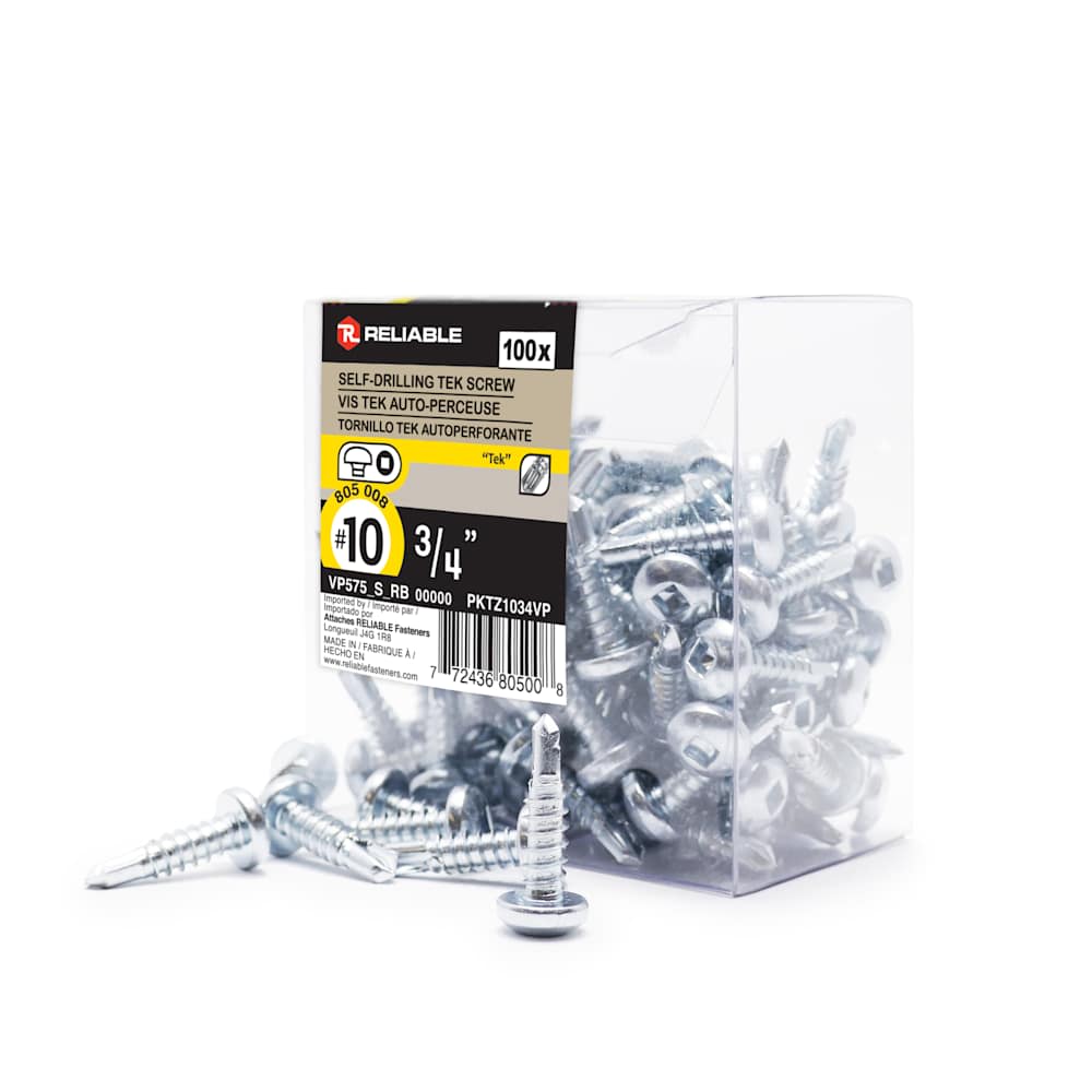 Self-Drilling Metal Screws 1 in. n° 8 Pkg/100