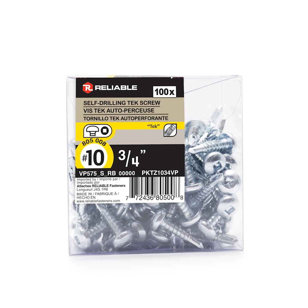 Self-Drilling Metal Screws 1 in. n° 8 Pkg/100