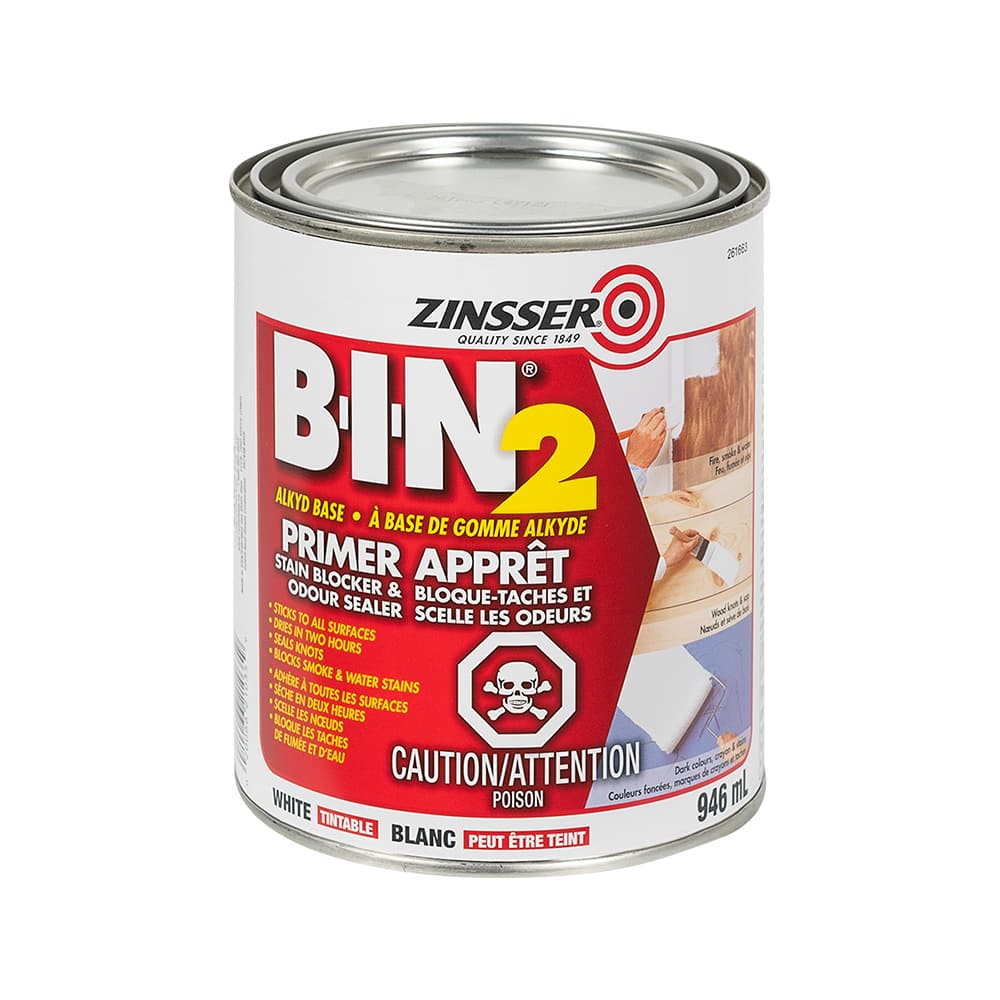Apprêt à base d'alkyde B-I-N-2 d'intérieur et d'extérieur 946 ml