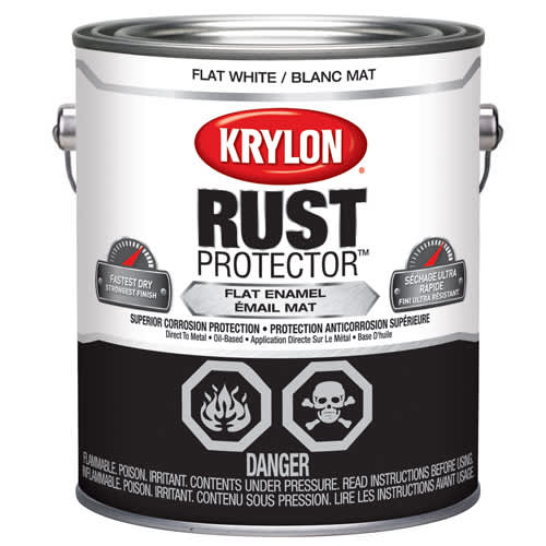Peinture antirouille Rust Protector blanc mat 3,78&nbsp;L