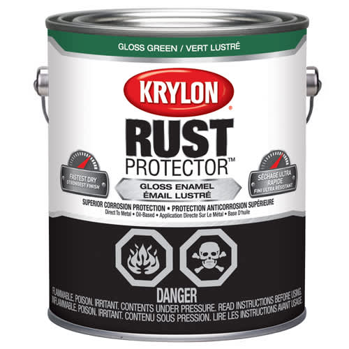 Peinture antirouille Rust Protector vert lustré 3,78&nbsp;L