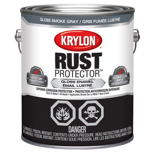 Peinture antirouille Rust Protector gris fumée lustré 3,78&nbsp;L