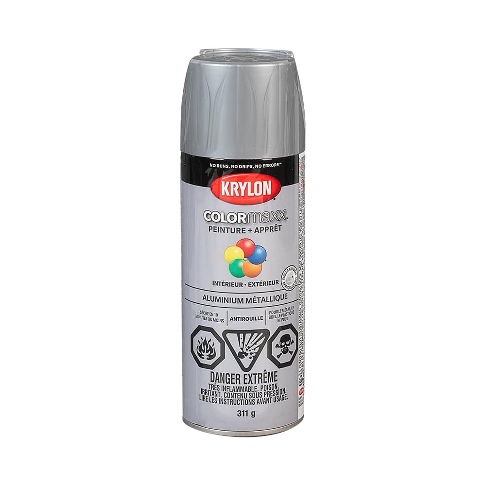 Peinture et apprêt Colormaxx aluminium métallique 311 g