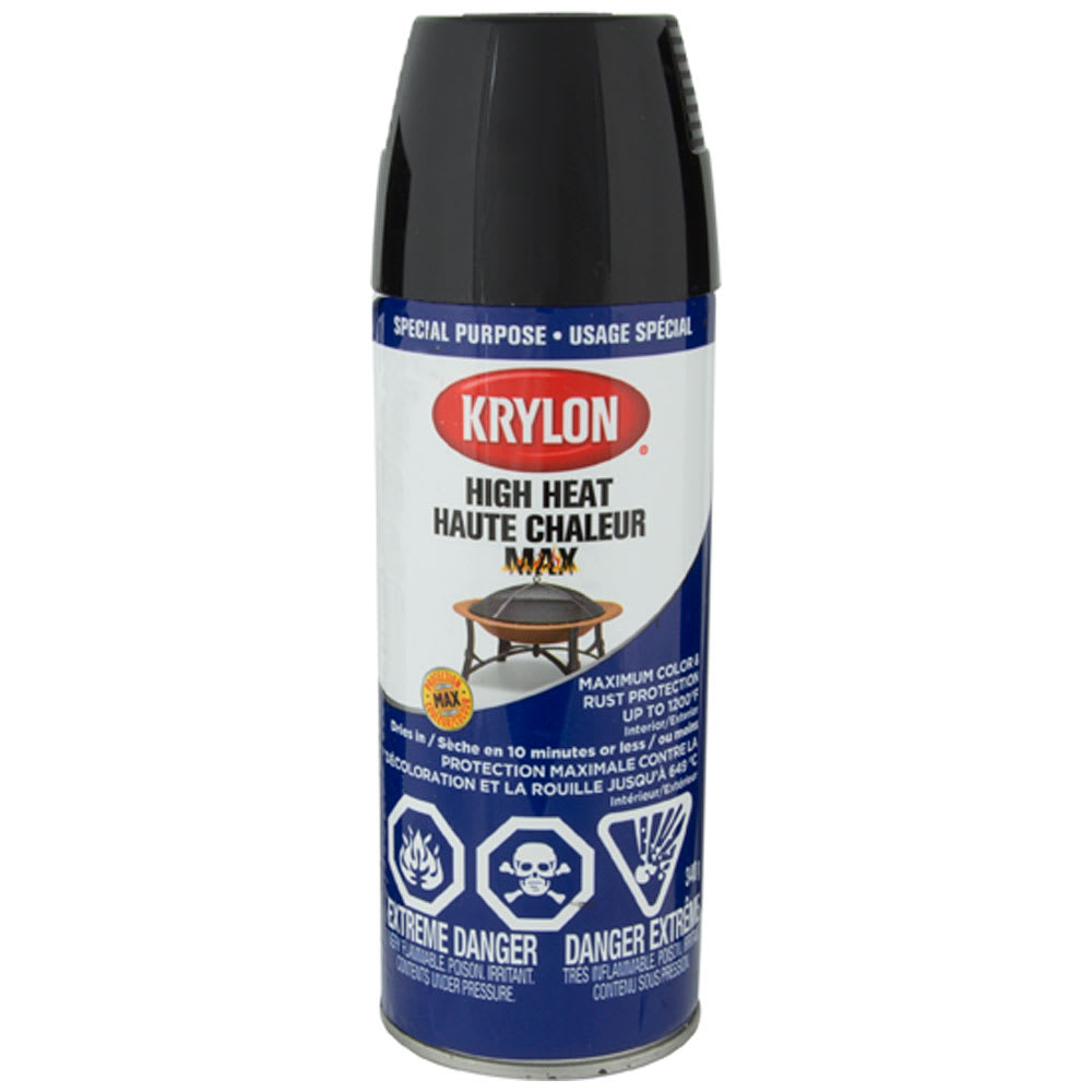 Peinture à haute température noir lustré 340 g