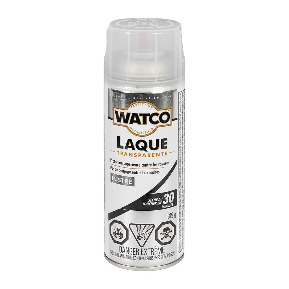 Laque transparente en aérosol lustré 319 g