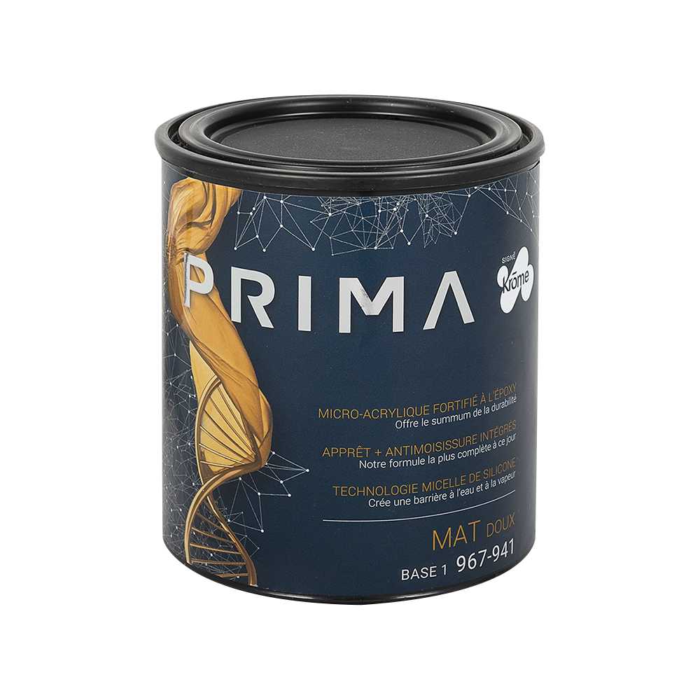 Prima Flat Interior Latex Paint Base 1 & Colours 927 ml