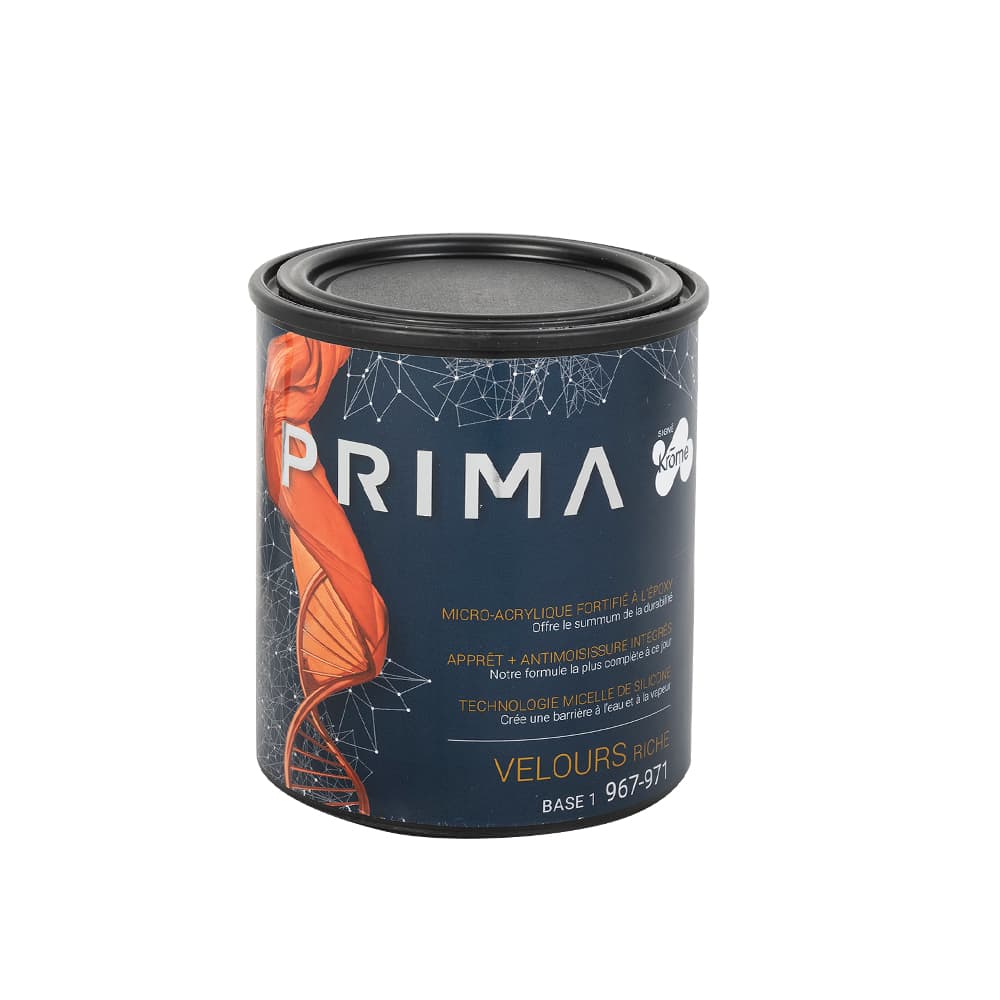 Prima Eggshell Interior Latex Paint Base 1 & Colours 927 ml