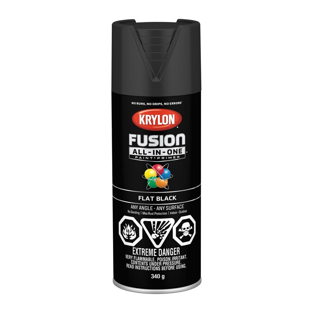 Peinture et apprêt Fusion All-In-One noir mat 340 g