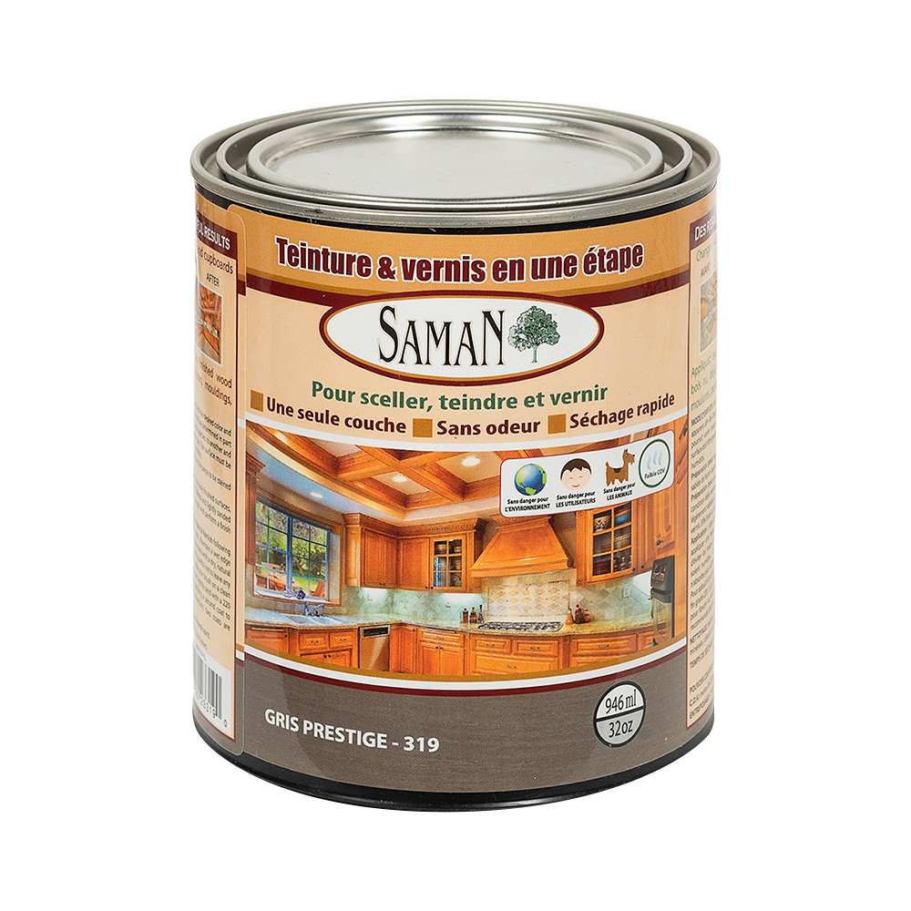 Teinture & vernis gris prestige 946 ml