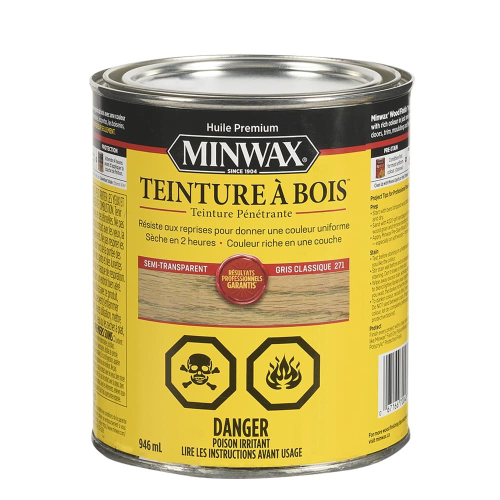 Teinture à l'huile gris classique 946 ml